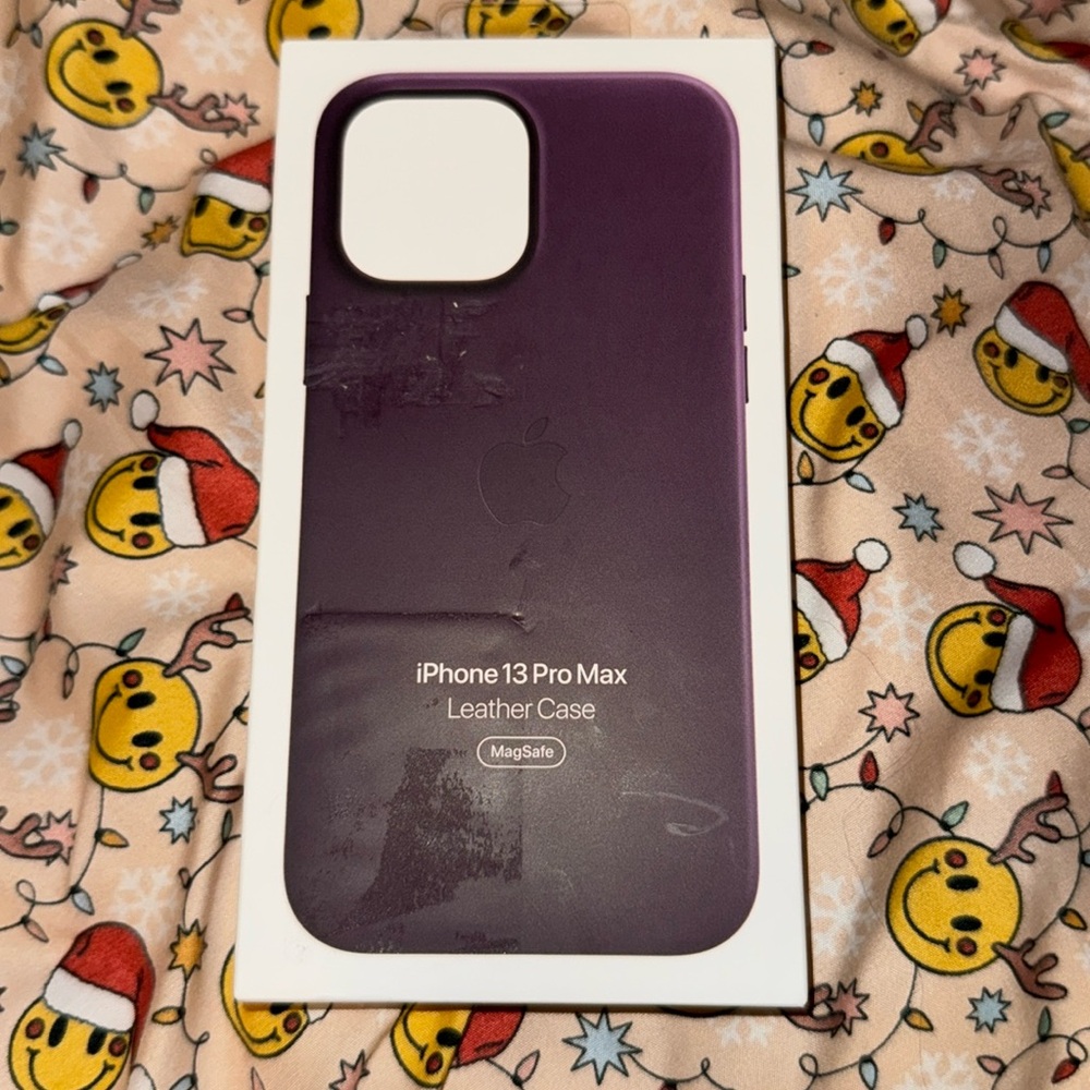 Purple iPhone 13 pro max case.